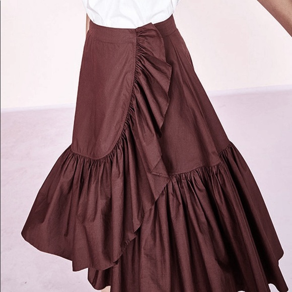 ‼️SOLD‼️Ulla Johnson Camila Ruffle Wrap Skirt - Picture 1 of 6
